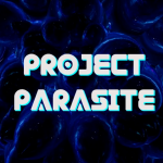 Logo of Game Parasite infront of blue darkness