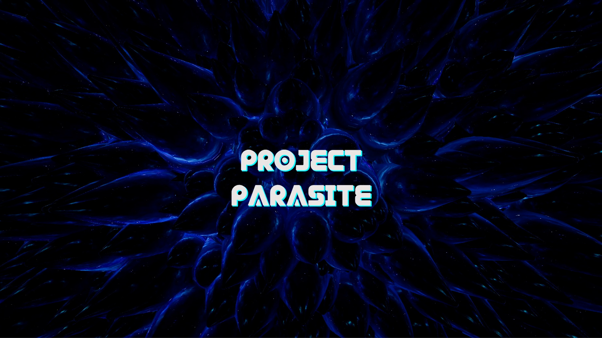 Logo of Game Parasite infront of blue darkness